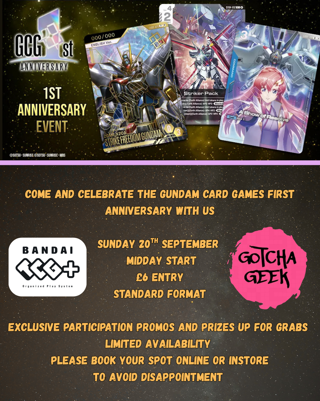 Gundam Card Game - first anniversary event - 20/9/26