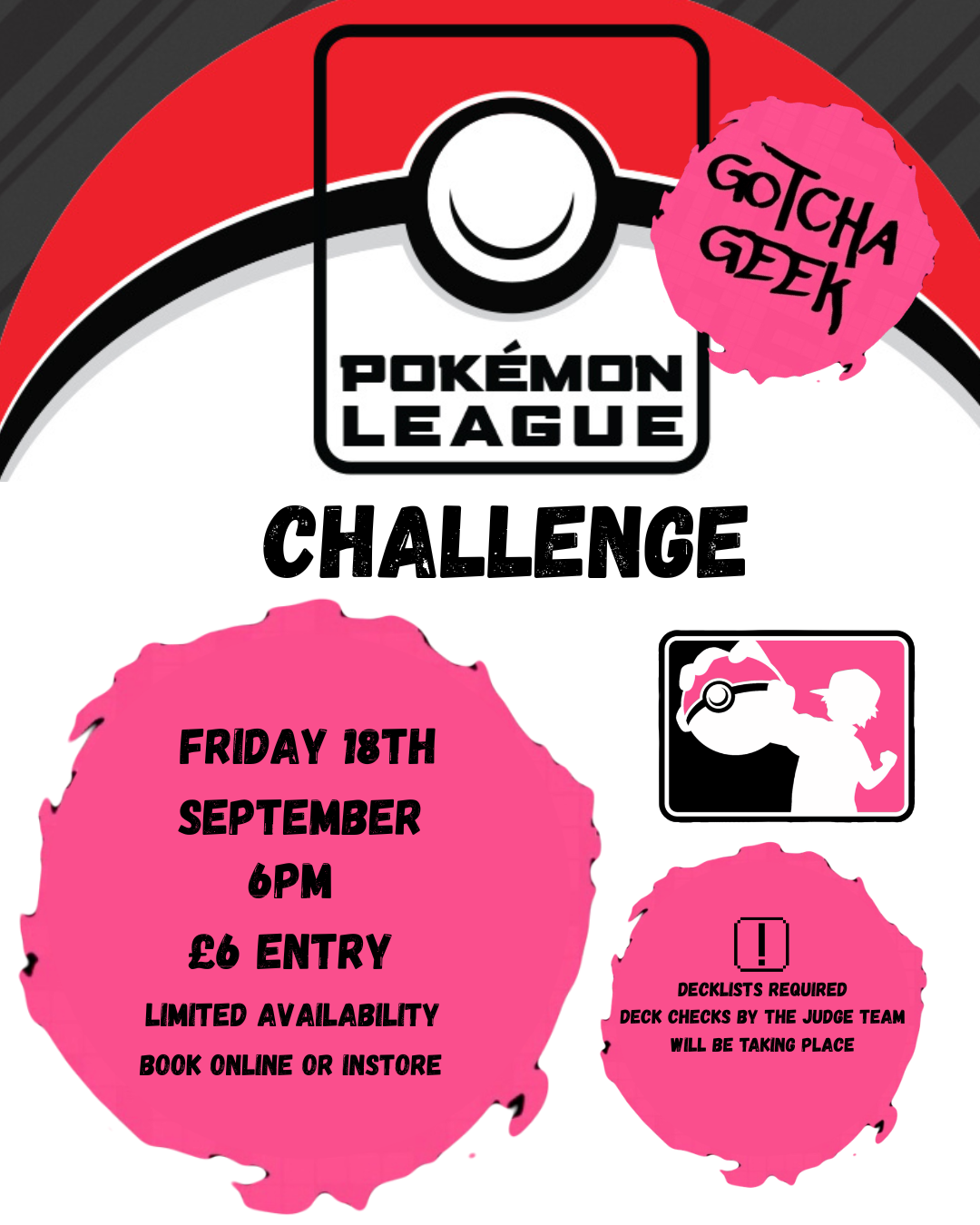 Gotcha Geek League Challenge - Friday 18th September