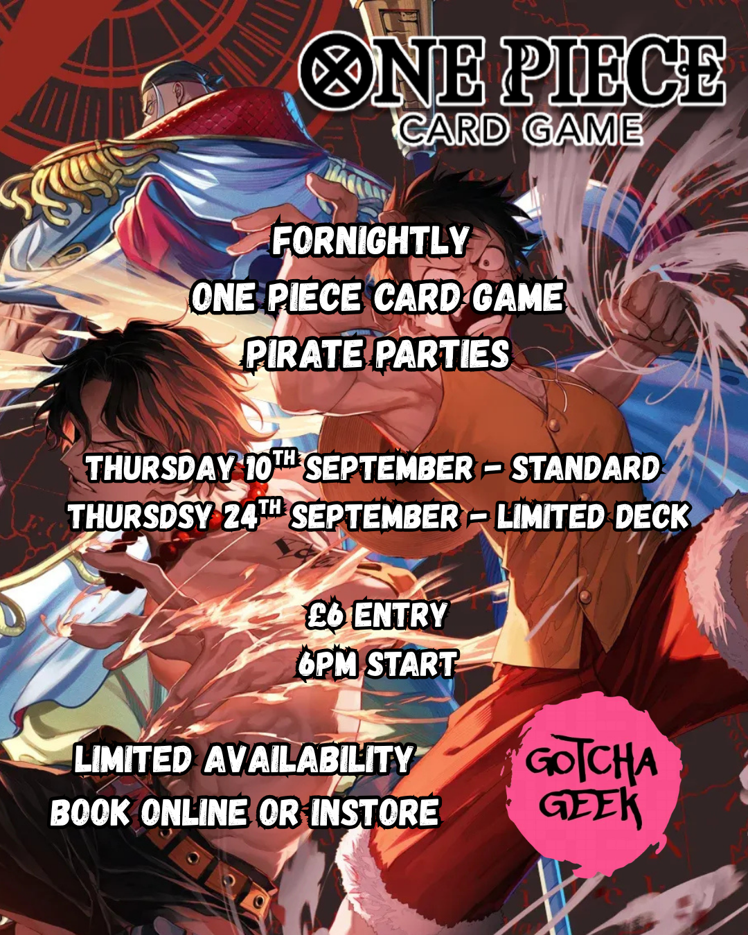 One Piece Card game - pirate party - Limited Deck format