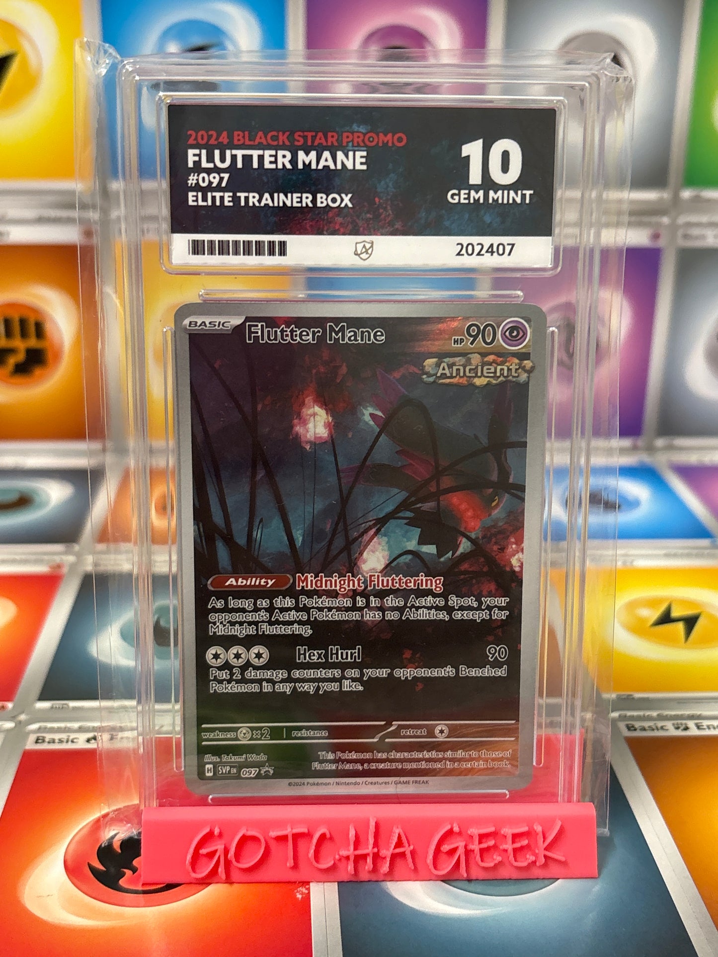 2024 Black Star Promo - Flutter Mane - Elite Trainer Box - 097 - ACE 10 GEM MINT