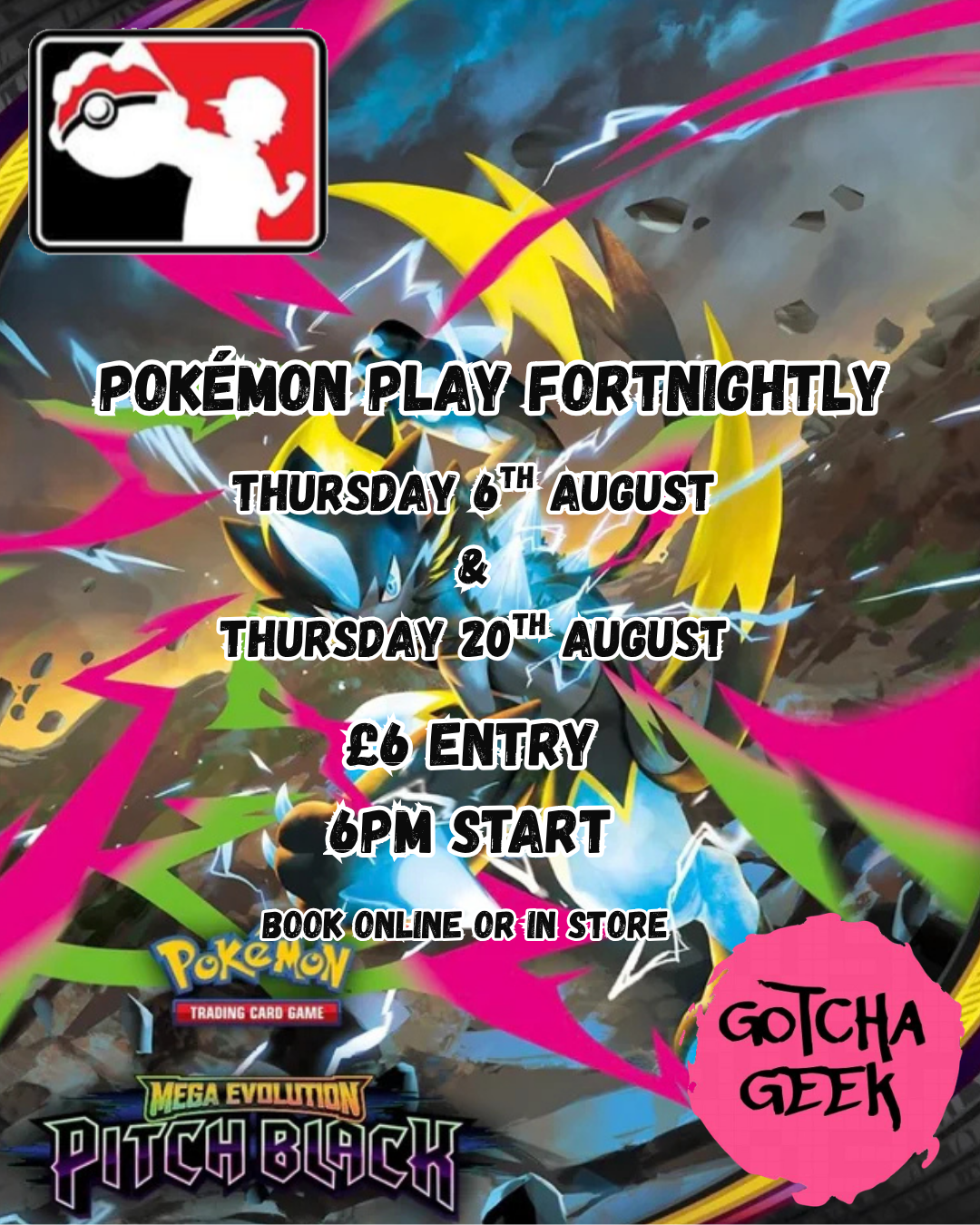 Pokemon play - Fornightly - Thursday 20th August