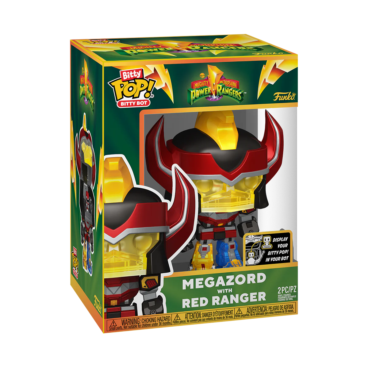 BITTY BOT MEGAZORD WITH RED RANGER - POWER RANGERS