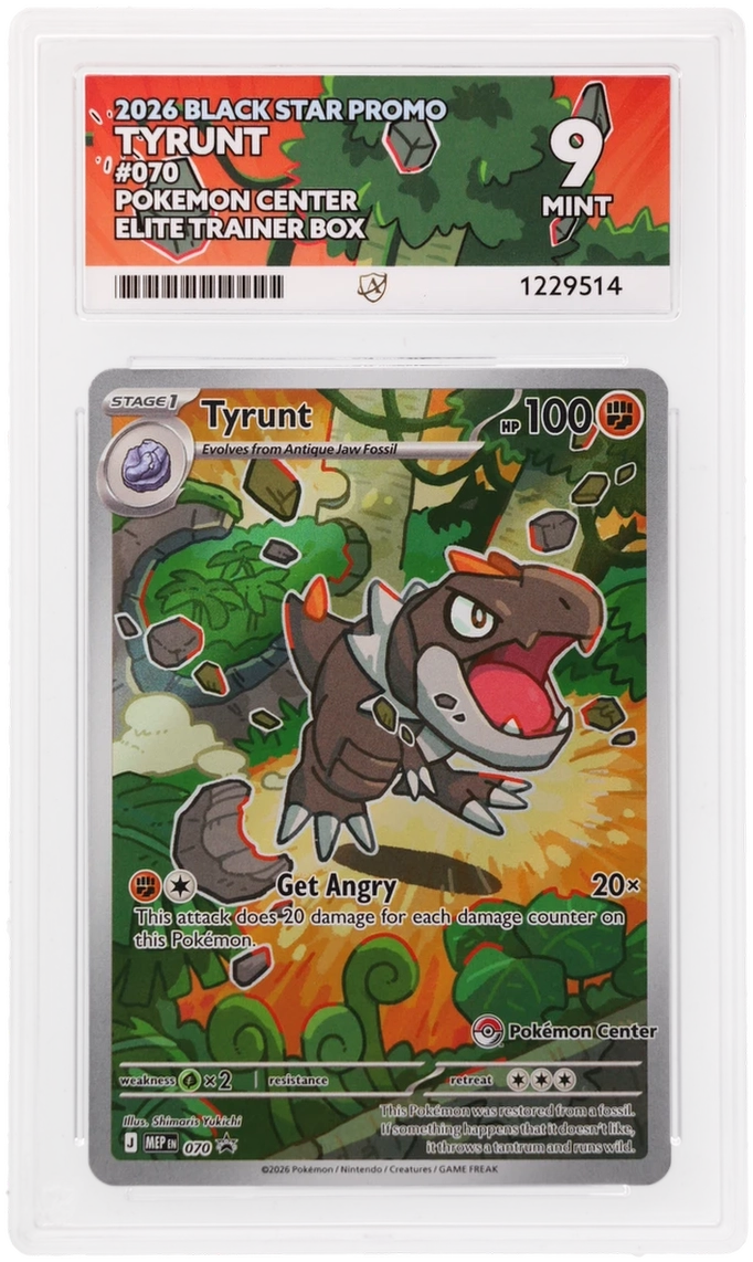 2026 Black Star Promo Tyrunt #070 — Ace MINT 9 — front
