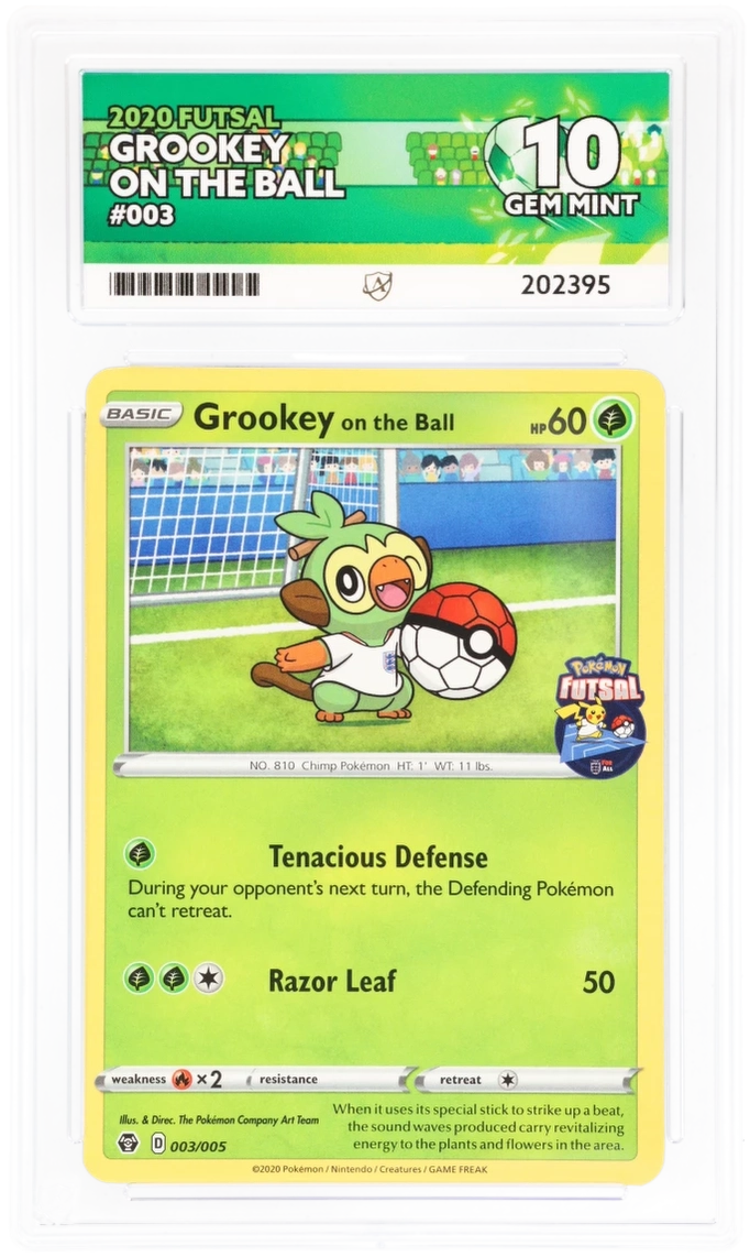 2020 Futsal Grookey On The Ball #003/005 — Ace GEM MINT 10 — front