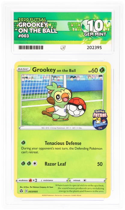2020 Futsal Grookey On The Ball #003/005 — Ace GEM MINT 10 — front