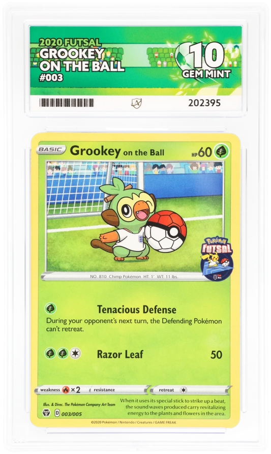 2020 Futsal Grookey On The Ball #003/005 — Ace GEM MINT 10 — front