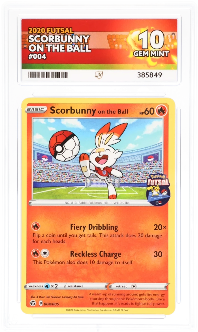 2020 Futsal Scorbunny On The Ball #004/005 — Ace GEM MINT 10 — front