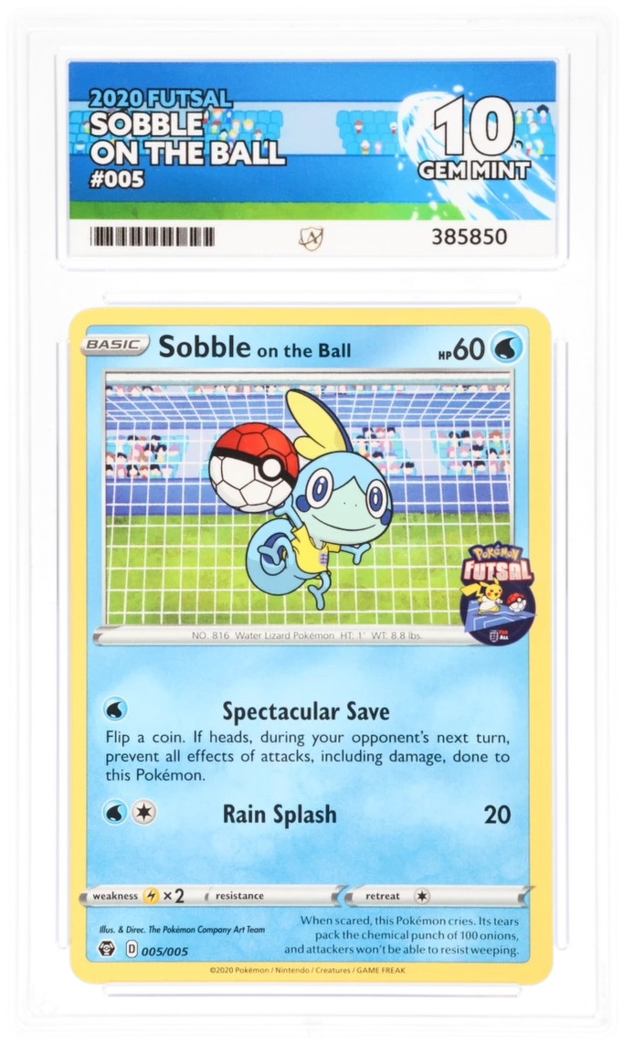 2020 Futsal Sobble On The Ball #005/005 — Ace GEM MINT 10 — front