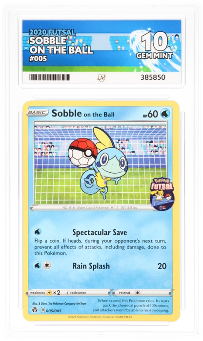 2020 Futsal Sobble On The Ball #005/005 — Ace GEM MINT 10 — front