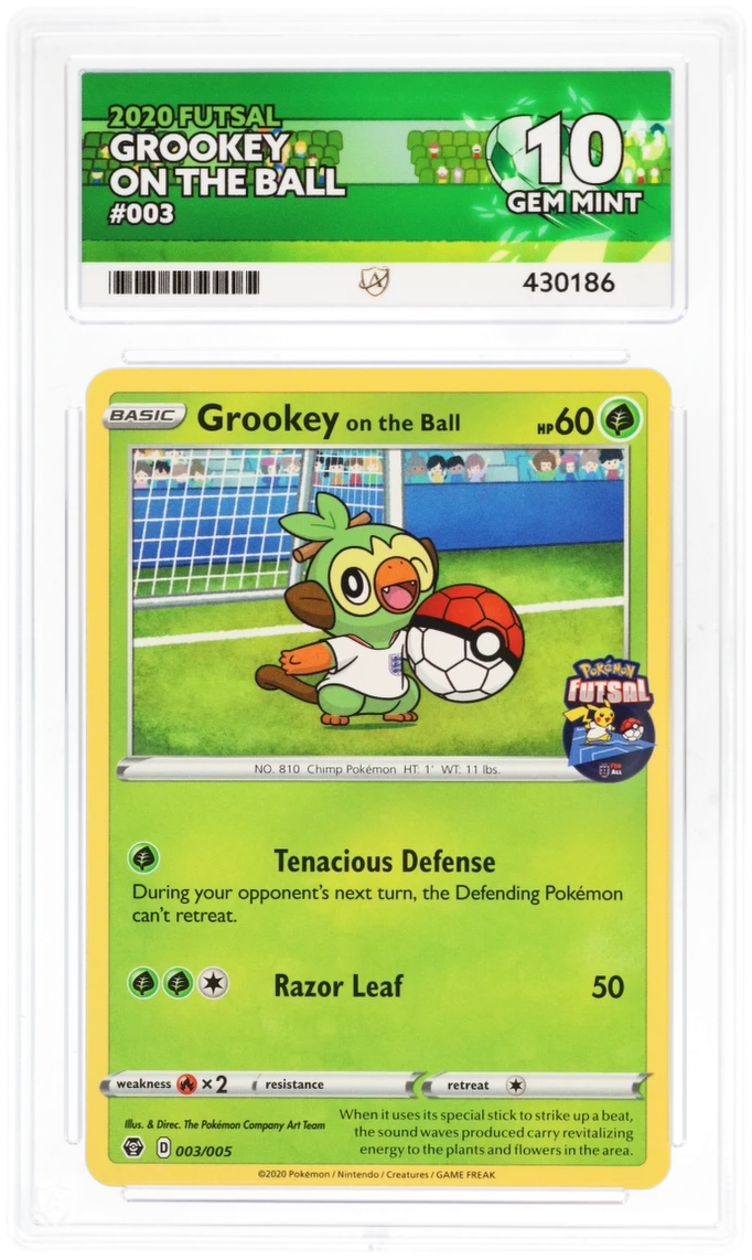 2020 Futsal Grookey On The Ball #003/005 — Ace GEM MINT 10 — front