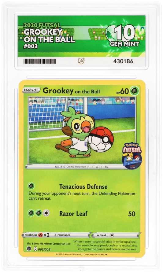 2020 Futsal Grookey On The Ball #003/005 — Ace GEM MINT 10 — front