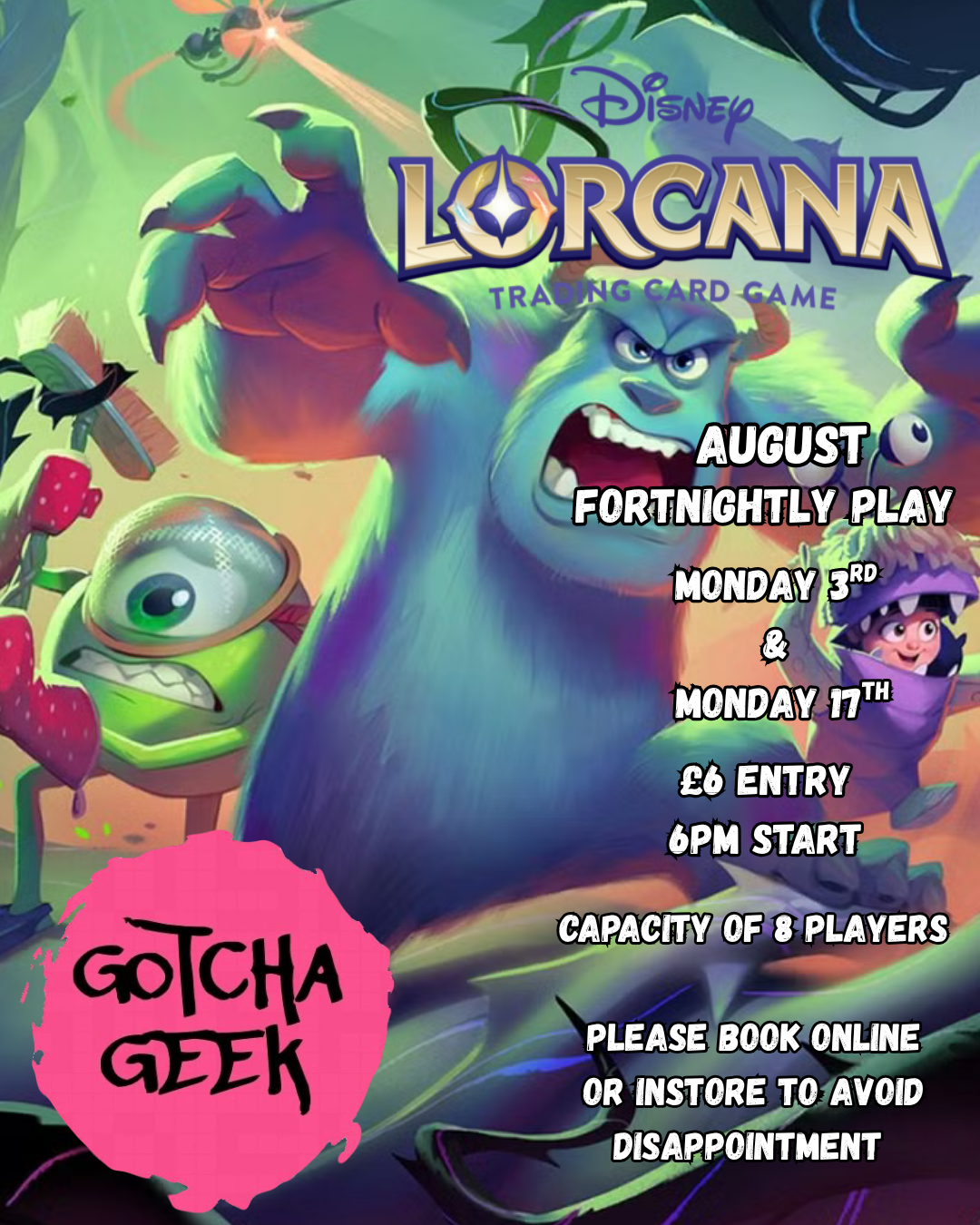 Lorcana - Fortnightly play July - Monday 17th August