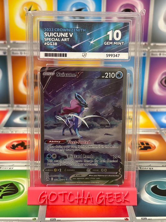2023 Crown Zenith - Suicune V - Special Art - GG38 - ACE 10 GEM MINT