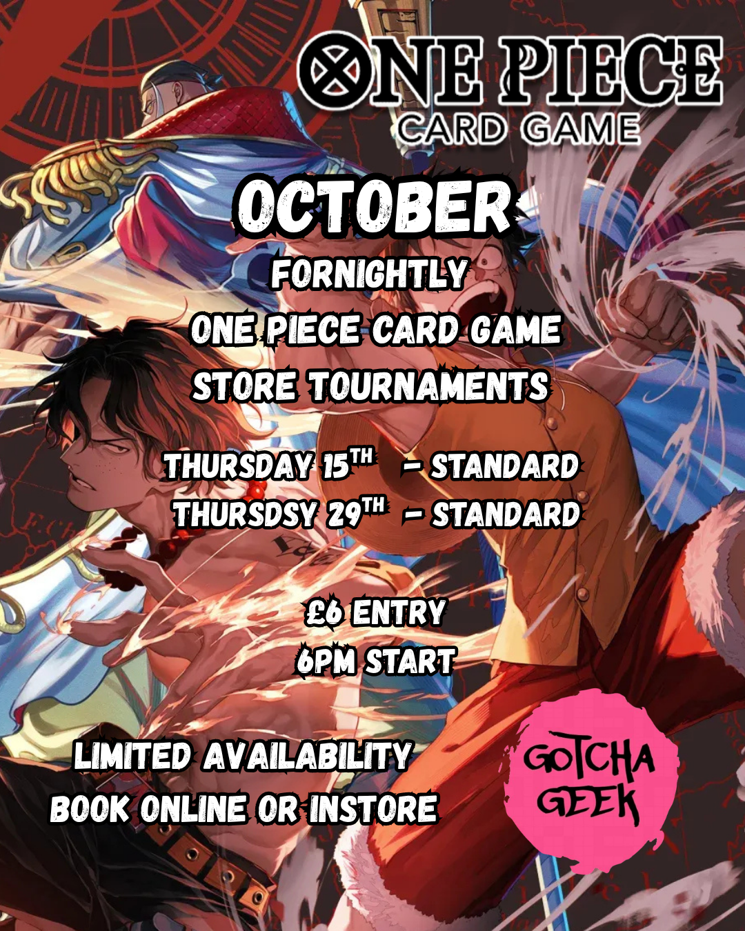 One Piece Card Game - 29th October store tournament