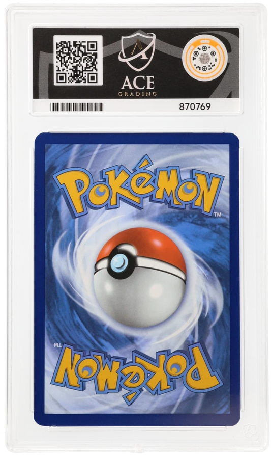 2025 Black Star Promo Marnie's Morpeko #206 — Ace GEM MINT 10 — back