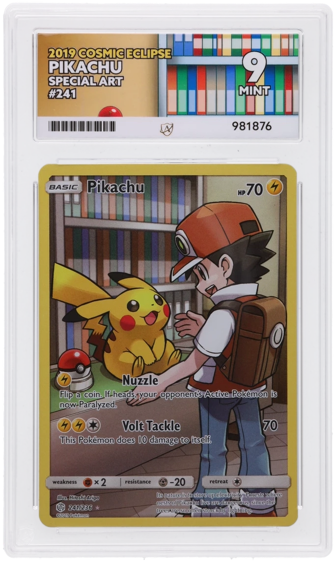 2019 Cosmic Eclipse Pikachu #241/236 Special Art — Ace MINT 9 — front