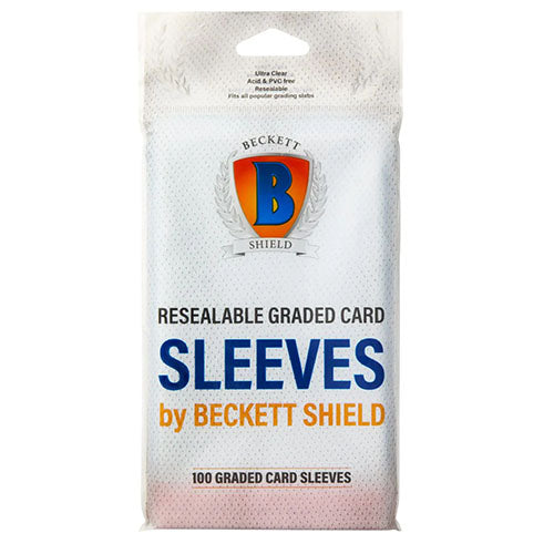 Beckett Shield - Resealable Graded Card Sleeves 100 Pack (15 Count)