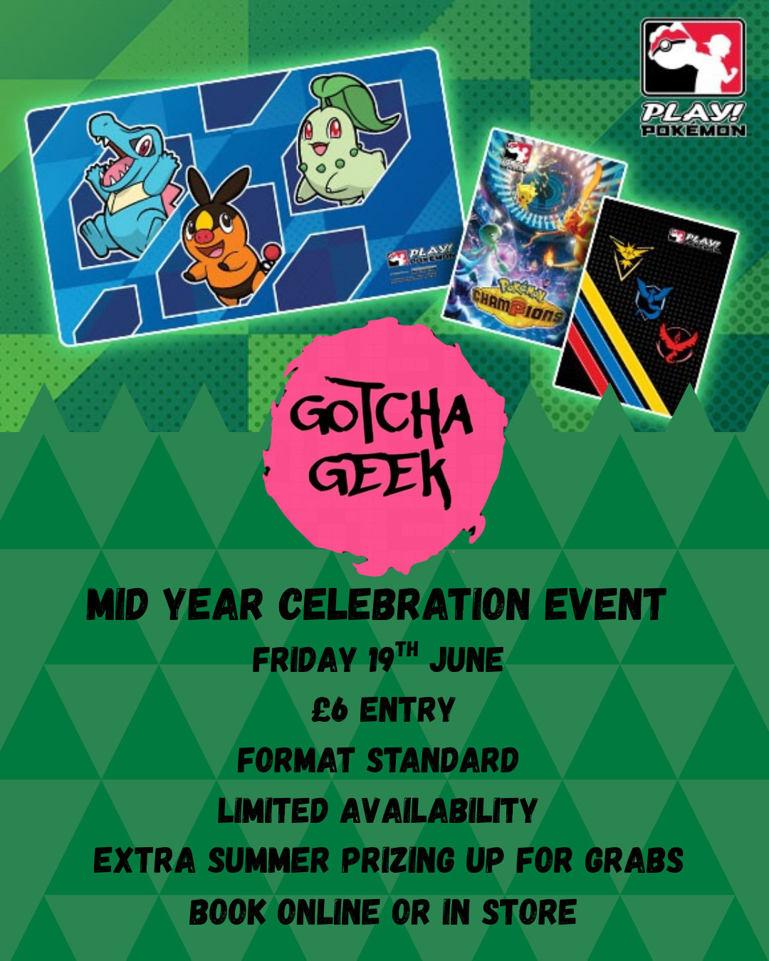 Gotcha Geek Mid Year Celebration Event - Friday 19th June - 6pm