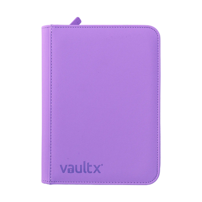 ZIP BINDER JUST PURPLE 4-POCKET