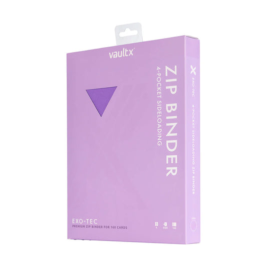ZIP BINDER JUST PURPLE 4-POCKET