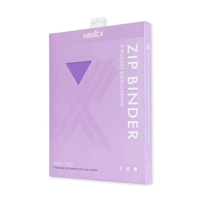 ZIP BINDER JUST PURPLE 9-POCKET