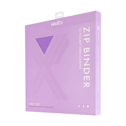 ZIP BINDER JUST PURPLE 12-POCKET