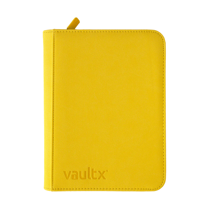 ZIP BINDER YELLOW 4-POCKET