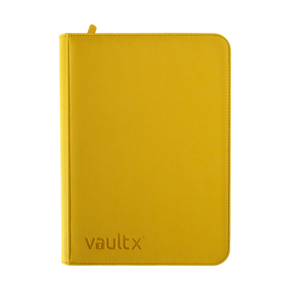 ZIP BINDER YELLOW 9-POCKET