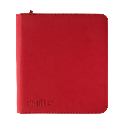 ZIP BINDER RED 12-POCKET