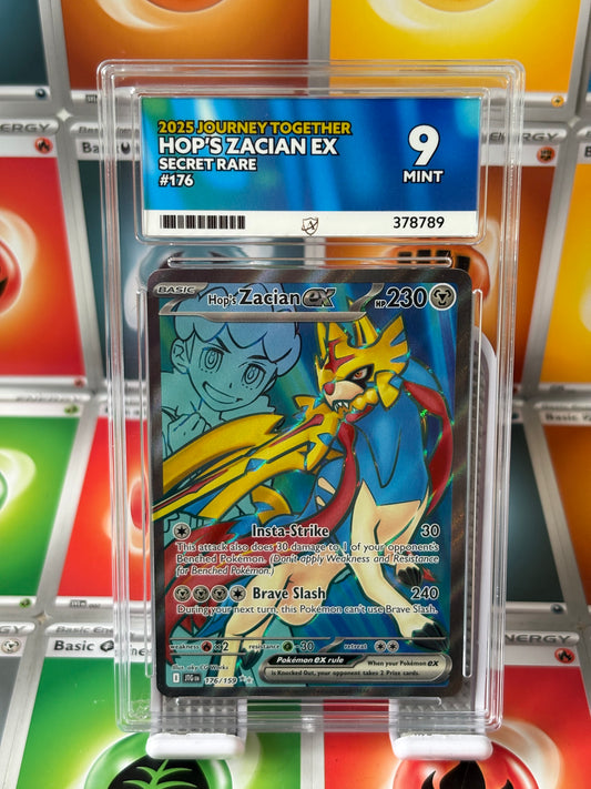 Hop’s Zacian EX - Journey Together - 176/159 - Secret Rare - Mint 9