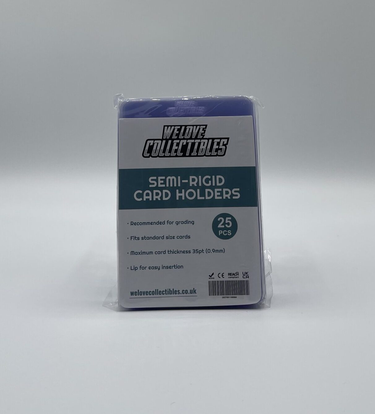 We Love Collectibles Semi Rigid Card Holders (25 Pack)
