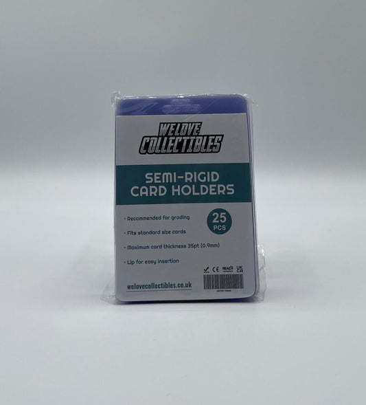 We Love Collectibles Semi Rigid Card Holders (25 Pack)